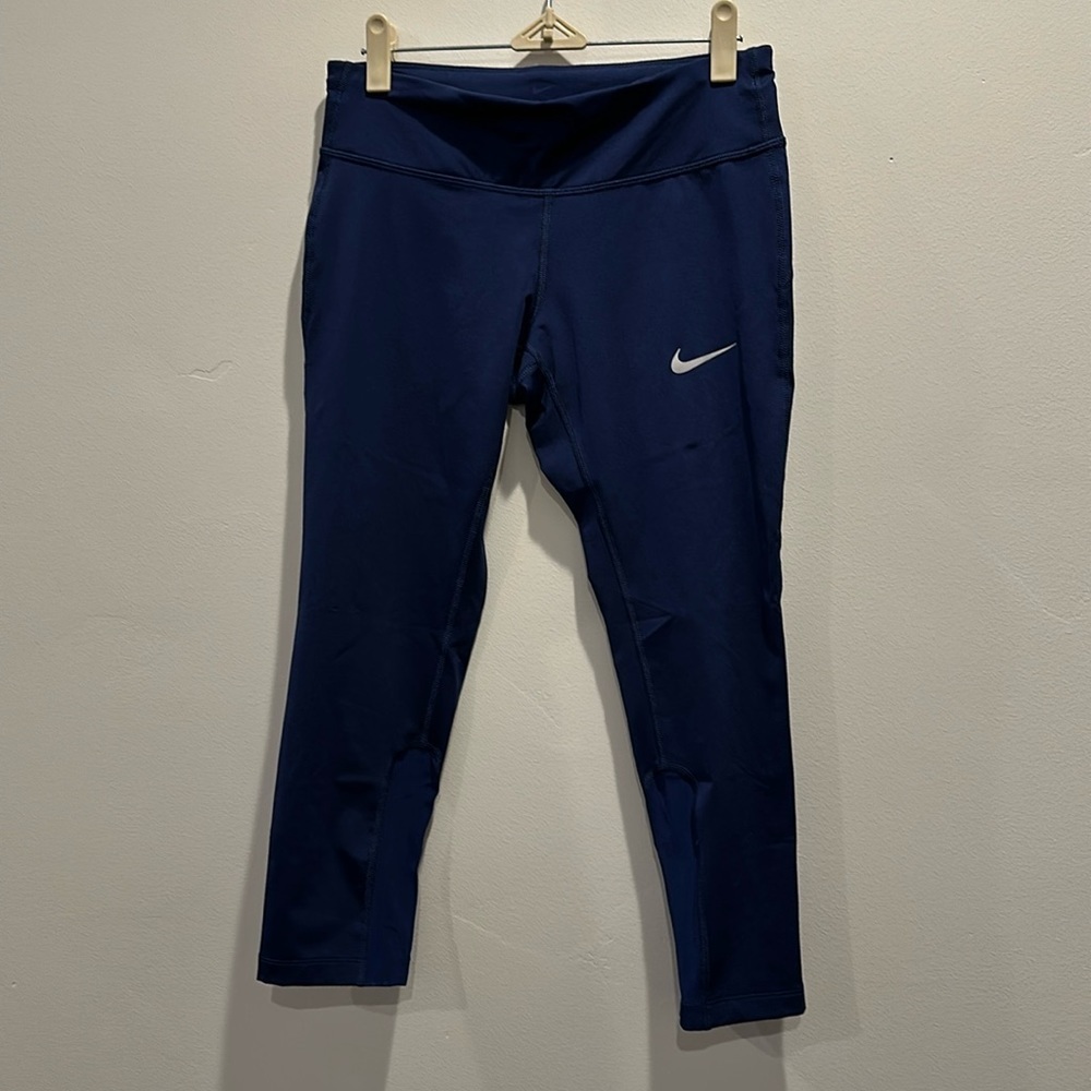 Nike‎ running crop pants. Navy blue. Like new condition.